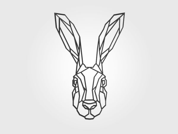 Le Trophée Lapin - noir
