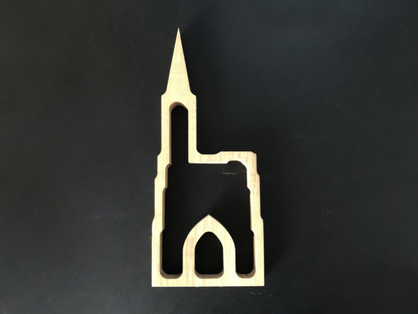 Le Dessous de plat en bois - Cathédrale - vide