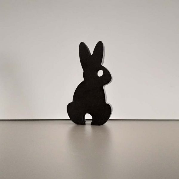 Le Sujet Lapin - plein - à poser - noir