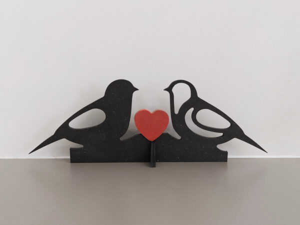 Le Chemin de table - DUO oiseaux coeur